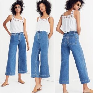 Madewell Emmett Wide-Leg Crop Jeans in Rosalie
Wash Size 30